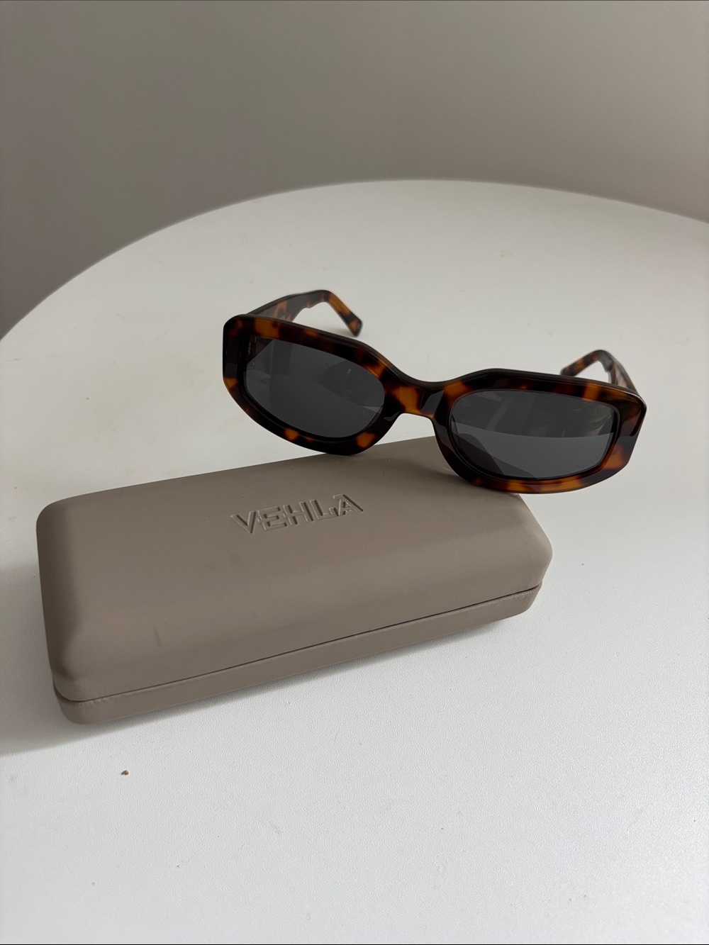 VEHLA Indi Tortoiseshell Frame Sunglasses with Dark Lenses